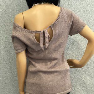 Banana Republic bow back shimmer sweater